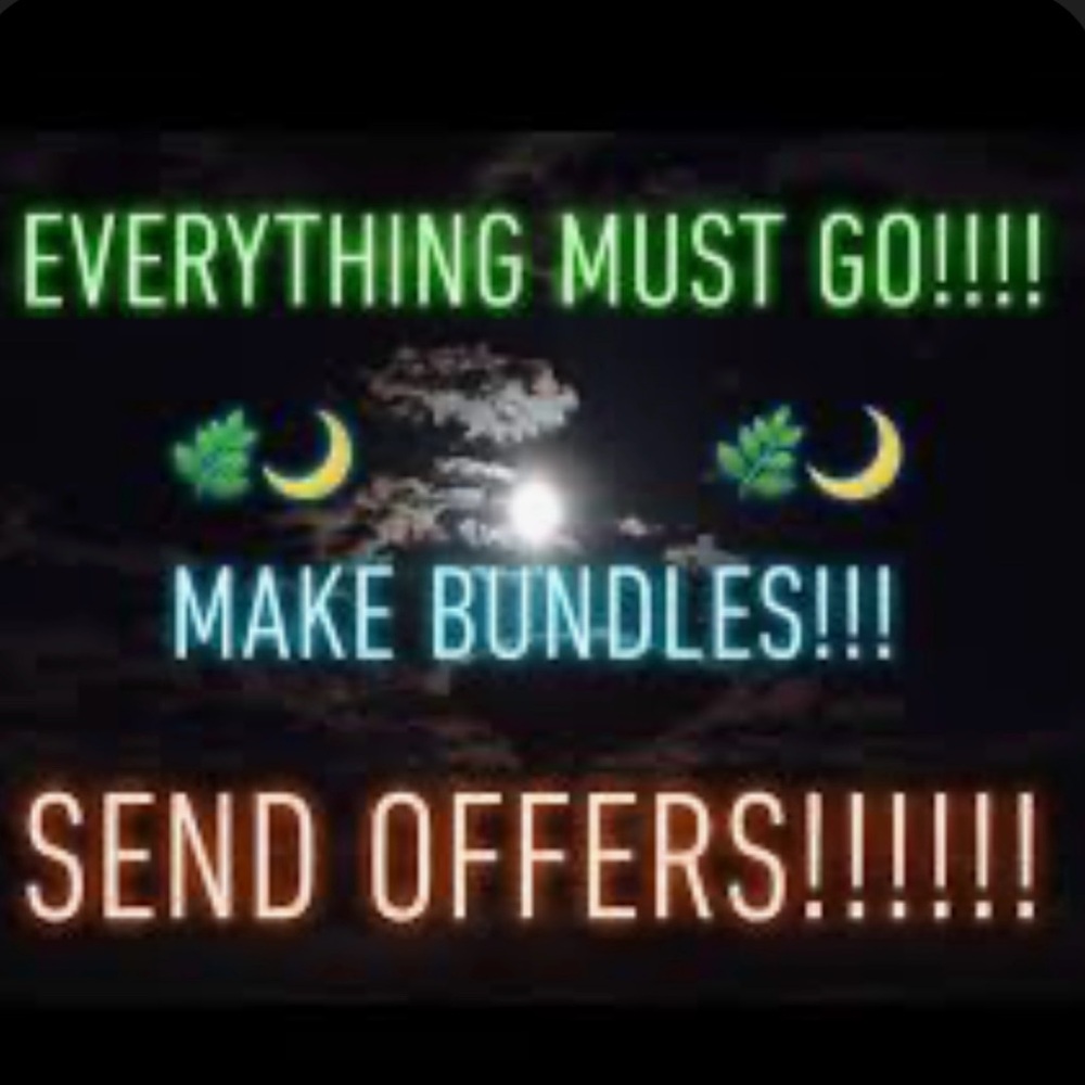 Send reasonable offers, everything must go! 💫